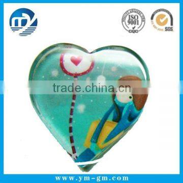 Wholesale 3d heart-shape fridge magnet customized