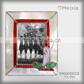 MX020023_Tiffany_Style_Wholesale_Stained_Glass_Candle_Christmas_Photo_Frame