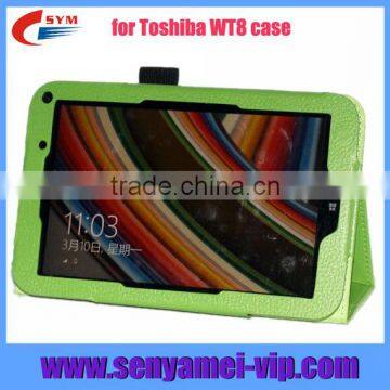 Litchi Pattern Stand Leather Case for Toshiba Encore WT8 Tablet Case