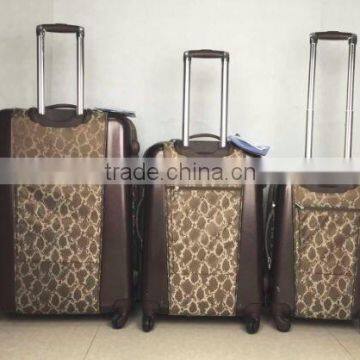 Stock Quality PC With Polyester 3pcs Trolley Luggage Set photo-2