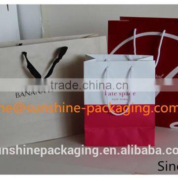 OEM printing laminated Luxury paper carrier bag