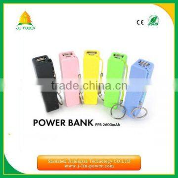 2014 Hot selling Perfume rechargeable Power Bank 2600 mAh cheap