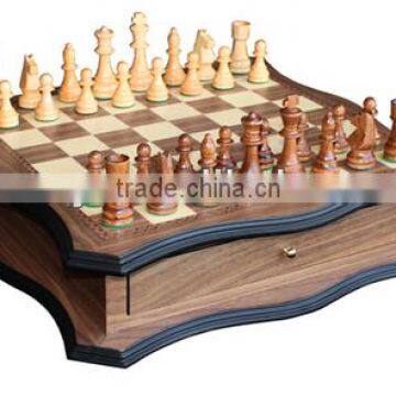 wholesale wooden octagon chessboard chess game set checkerboard