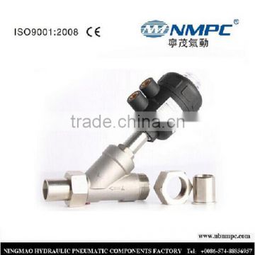 16 bar PTFE Piston pilot male connector angle valve