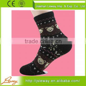 New Style wholesale custom colorful wool socks patterned anti-slip wool socks