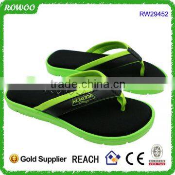 2016 Latest EVA Memory Foam Insole Design Slippers Men Flip Flops