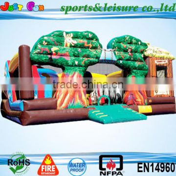 Fantastic commercial jungle tree inflatable bouncer for sale,inflatable jungle bouncer