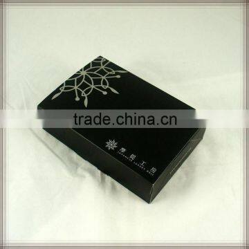 High quality black folded box