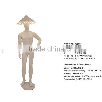 Male body art floor light/modern floor lamps