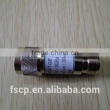 rf coaxial fixed attenuator n male to n female connector 2 watt