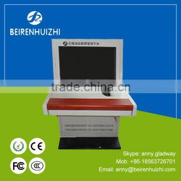 wireless fire alarm system fire alarm receiving center alarm control panel with LCD display