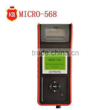 For SOH SOC CCA IR MICRO-568 Car Battery Tester for 6v 12v & 24v system Multi-language micro 468 with Printer