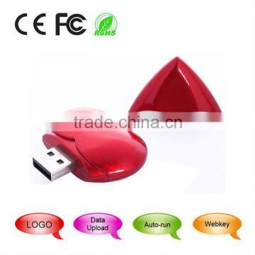 Shenzhen factory bulk heart usb flash memory /flash stick/usb flash with oem custom logo 1gb 2gb 4gb 8gb 16gb 32gb