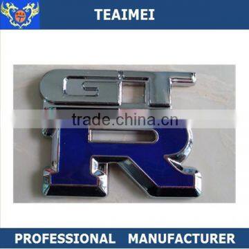 car plastic badge chrome car letter emblem for car body decoration