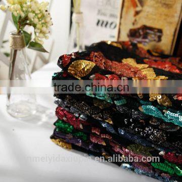 2015 Most Fashion Style Silver and Gold Sequin Embroidery Fabric for Party photo-6