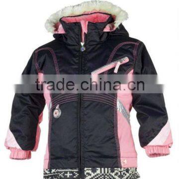 Kids Ski Clothing Jacket in Black