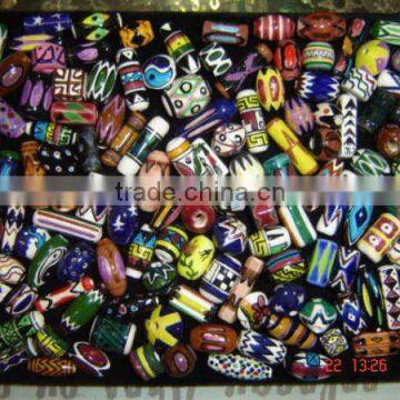 Ceramic Beads Inka Style - Handmade Ceramic Beads - Wholesale loose Beads - Pottery Jewelry Beads