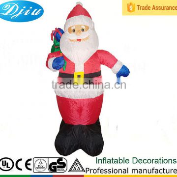 DJ-XT-46 outdoor inflatable christmas light santa take presents airblown for christmas decoration