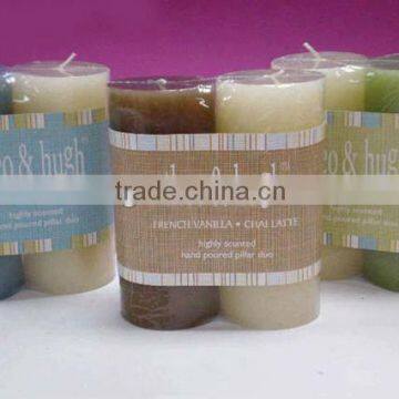 2pcs Scented pillar Candle