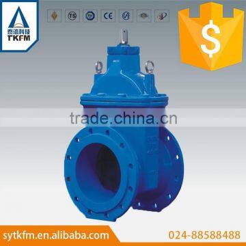 2015 TKFM flange connection 2 inch soft sealing gate valve