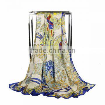 Fashion Printing chiffon chiffon scarf wholesale Square Scarf