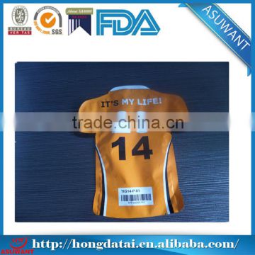 t-shirt plastic bag custom shape plastic bag