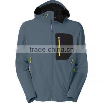 men outdoor sport garment ,windprood and breathable softshell jacket