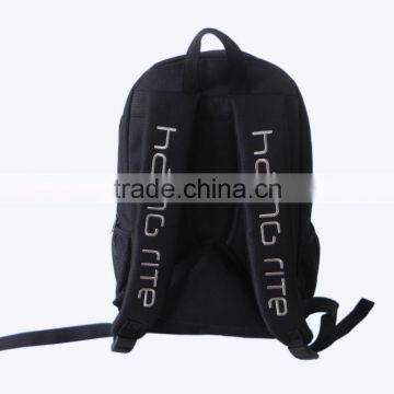 china supplier online shopping polyester backpack , taobao black school bag