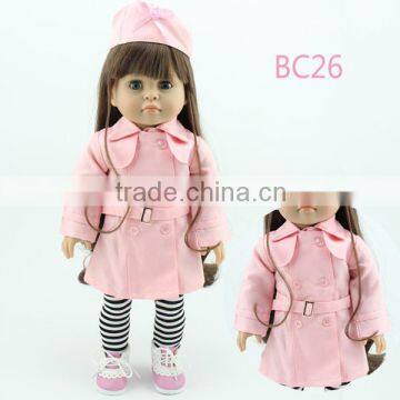 Fashional American doll clothes 18 inch doll clothes patterns