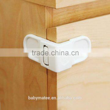 Babymatee Child Proof Safety Angle Locks for Corner Drawers and Cabinets