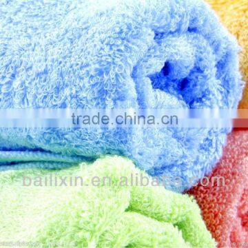 Cotton Solid colour border Face Towels