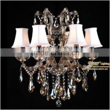 New Arrival Meerosee Design Wholesale Crystal Lamp with Lampshades MD8243 L8 D700mm H600mm