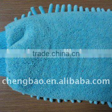 Chenille car cleaning mitt