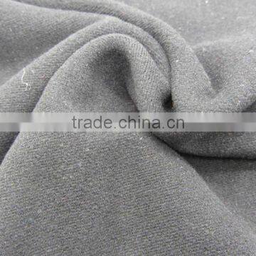 Brushed Polyester Spandex Thick T100D Milk Fiber Elastic Fleece Fabric photo-3