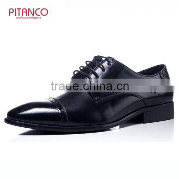 high quality cheap price office men dress black shoes lace-up shoes