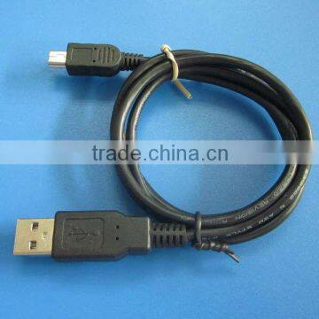 am to mini 5pin black usb cable