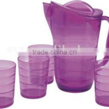 Best Promotional PS Plastic Jug Water Cup Set 4 in 1