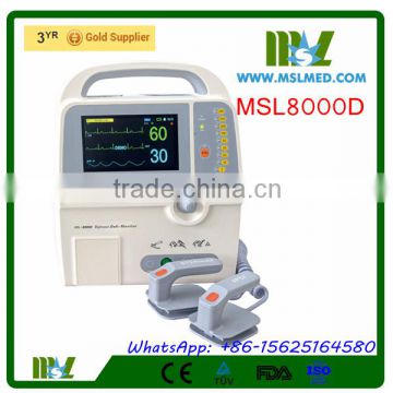 MSL8000D-4 High resolution True-color Graphic Biphasic Defibrillator/Portable Defibrillator