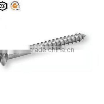 DIN7995 Stainless steel Cross drive raised countersunk wood screws