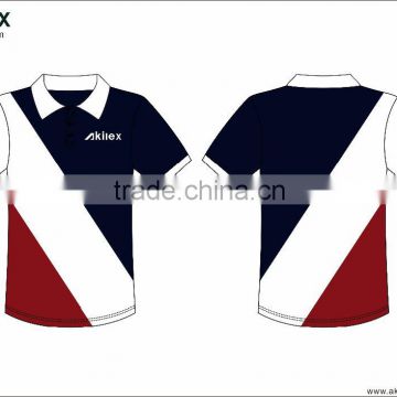 2016 custom made embroidery men polo t-shirt custom logo