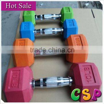 wholesale Commercial dumbbells hex head/fixed gym equipment with good grade cheap price