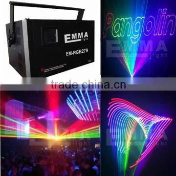 Free shipping 5.5w moving head lighting full color rgb laser Beam Animation Laser Show DJ Light DMX ilda 40kpps DHL