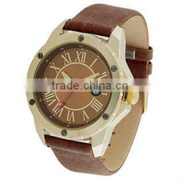 2013 new design real leather watch,leather sport brand watch