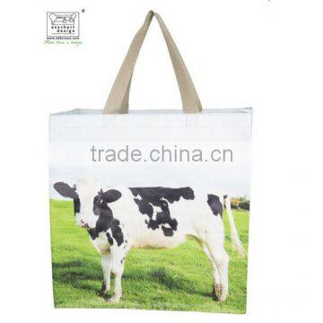 Esschert Design farm animal print non woven shopping bag