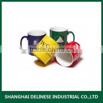 Wholesale ceramic red decal coffee cup