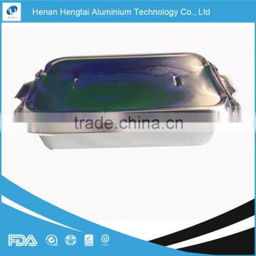 8011 Soft Lubricated Oil White Lacquered Aluminium Foil Airline Container photo-2