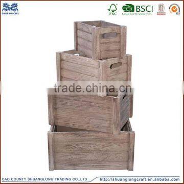 2016 Top quality classical crate wooden box