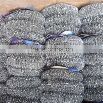 household cleaning galvanized wire mesh dish scourer