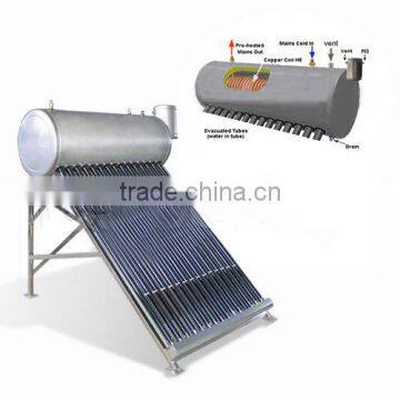 compact pressure vacuum tube Solar Water Heater System ( H )