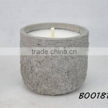 533 Cylindrical wedding candles ice pattern in surface cement tank wax unscented one core candle